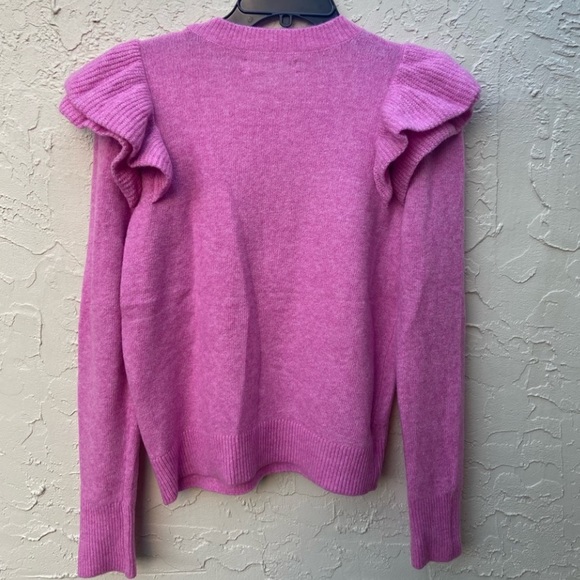 LOFT Pink Ruffle Sweater - Picture 5 of 7